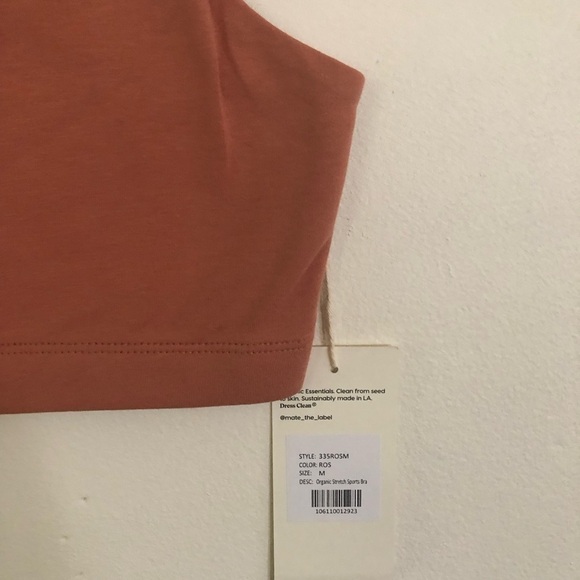 NWT MATE The Label Organic Stretch bra top - Picture 4 of 5